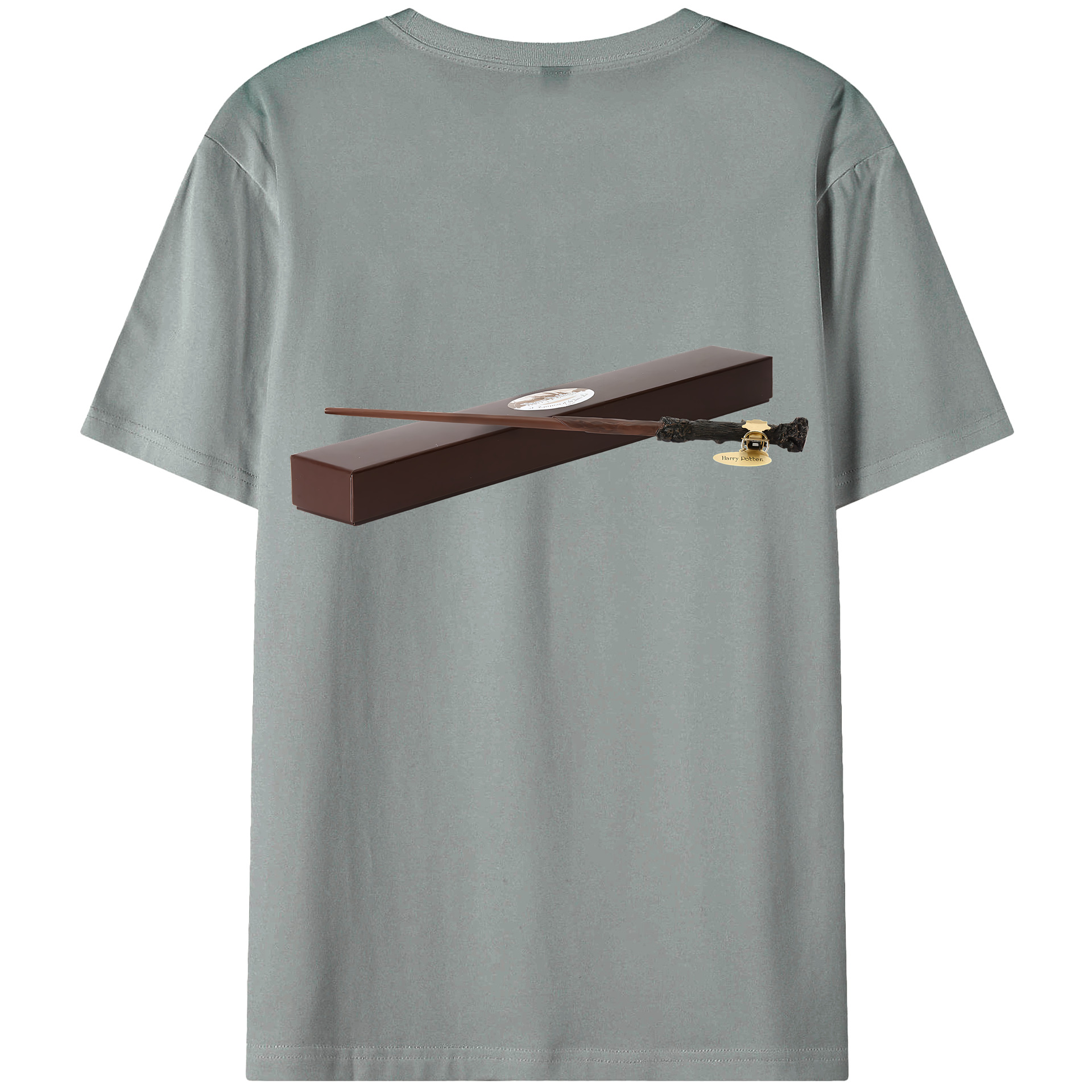 （画像用） Harry Potter ハリー・ポッターシリーズ 綿100％ メンズ半袖Tシャツ（バックプリント） 通気性